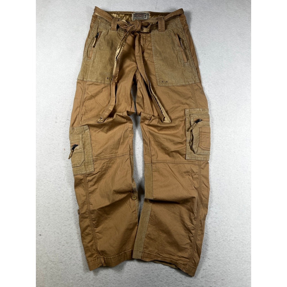 VINTAGE Y2K Abercrombie & Fitch Women's Cargo Corduroy Pants Size 26